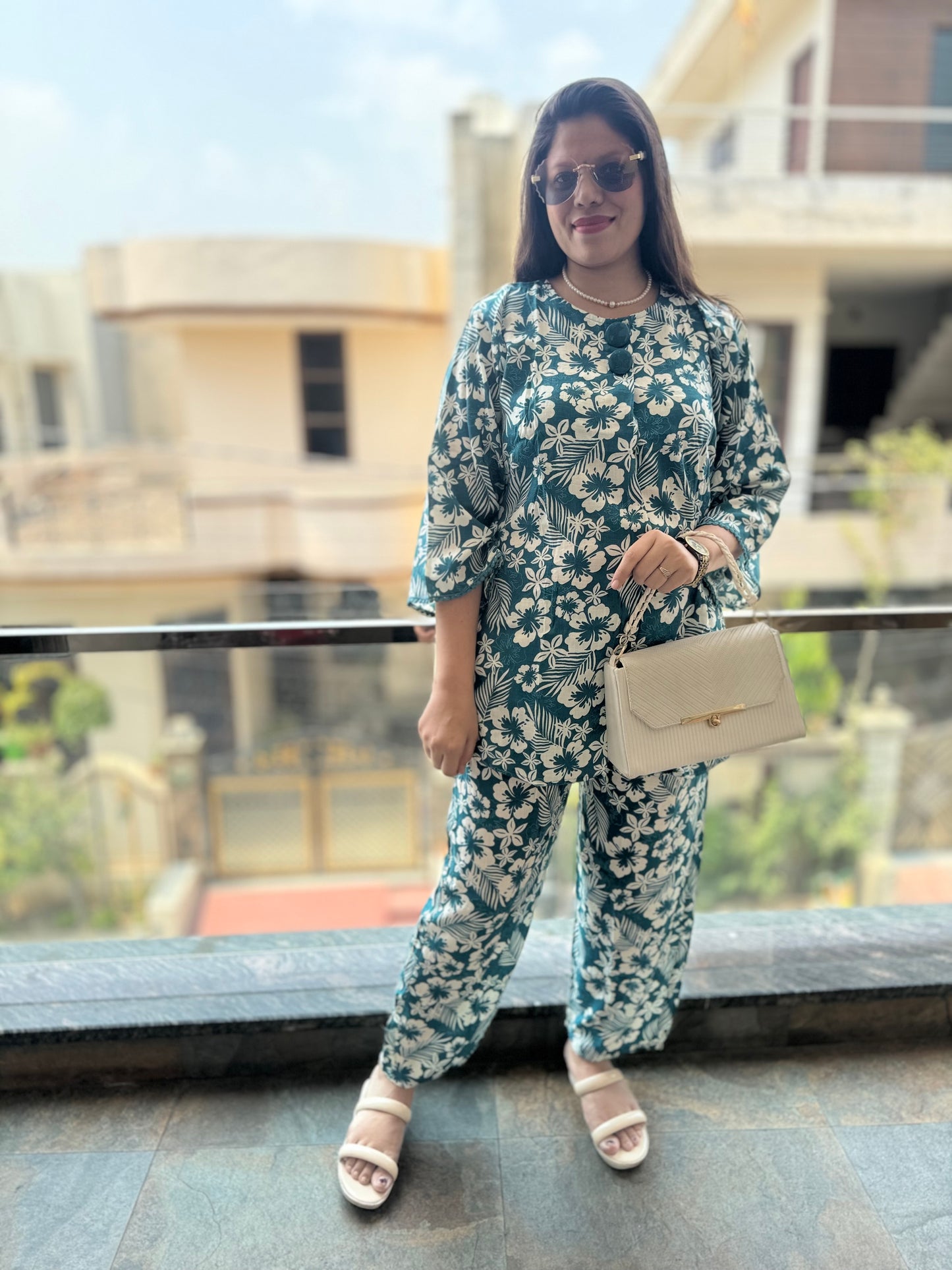 IndiPehnawa Floral Print Cordset