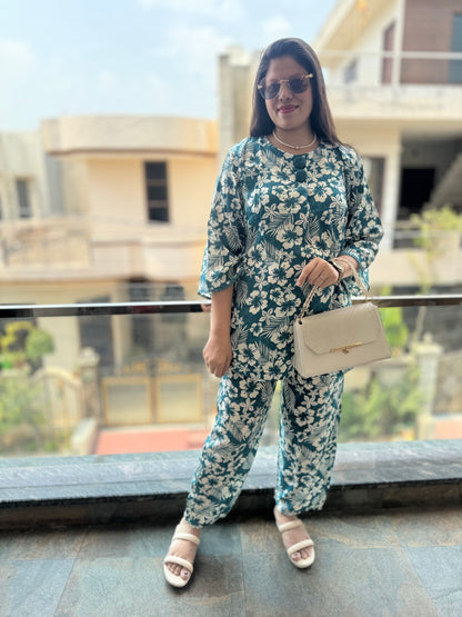 IndiPehnawa Floral Print Cordset