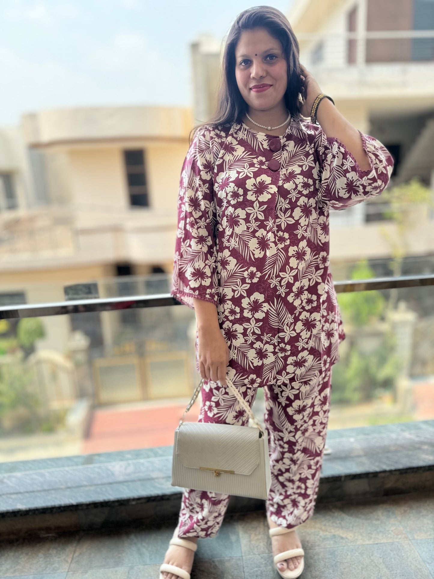 IndiPehnawa Floral Print Cordset