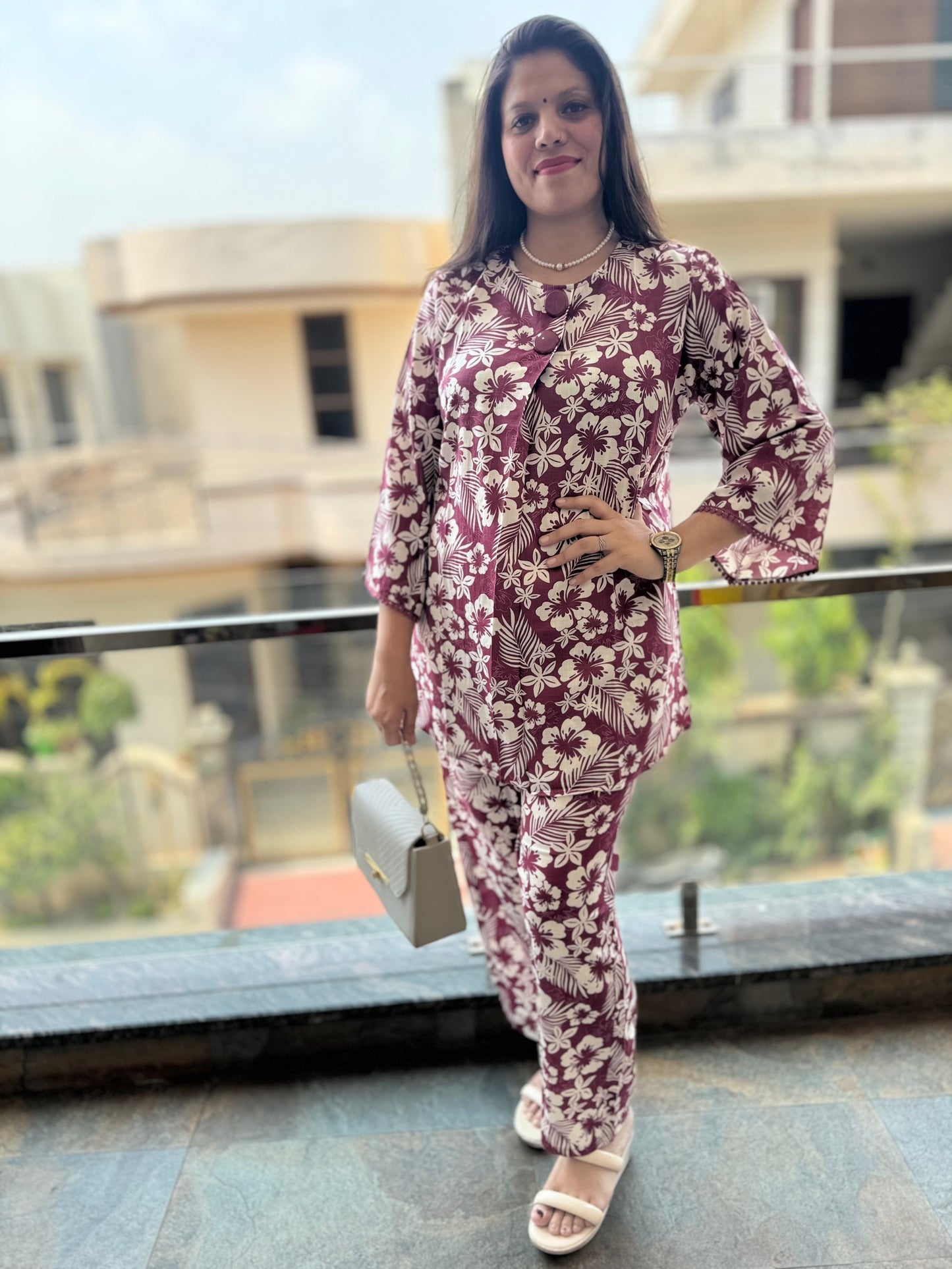 IndiPehnawa Floral Print Cordset