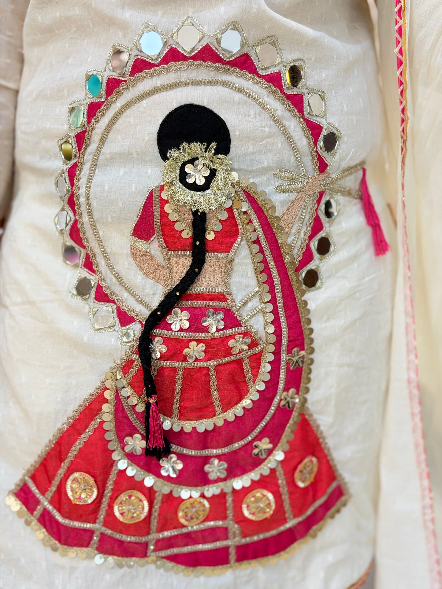 WHITE DOLL DESIGN FARSHI SALWAR SUIT