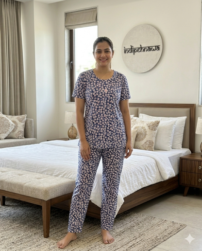 INDIPEHNAWA PREMIUM MALAI NIGHT SUIT FOR WOMEN