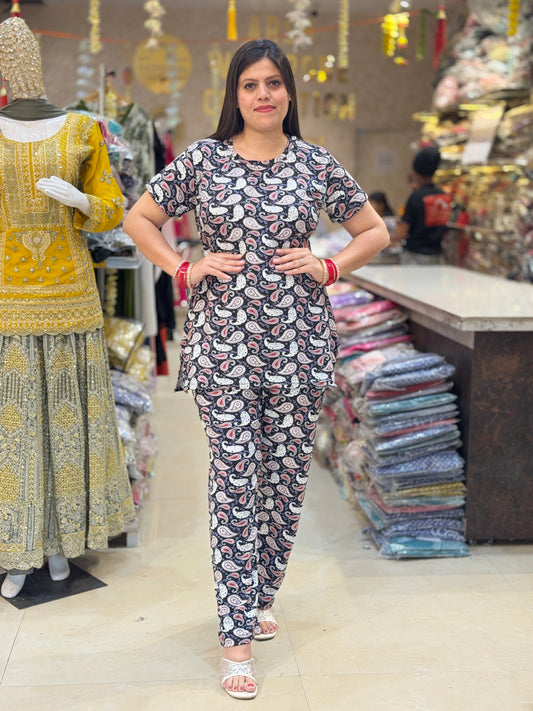 INDIPEHNAWA PREMIUM MALAI NIGHT SUIT AMBI DESIGN FOR WOMEN