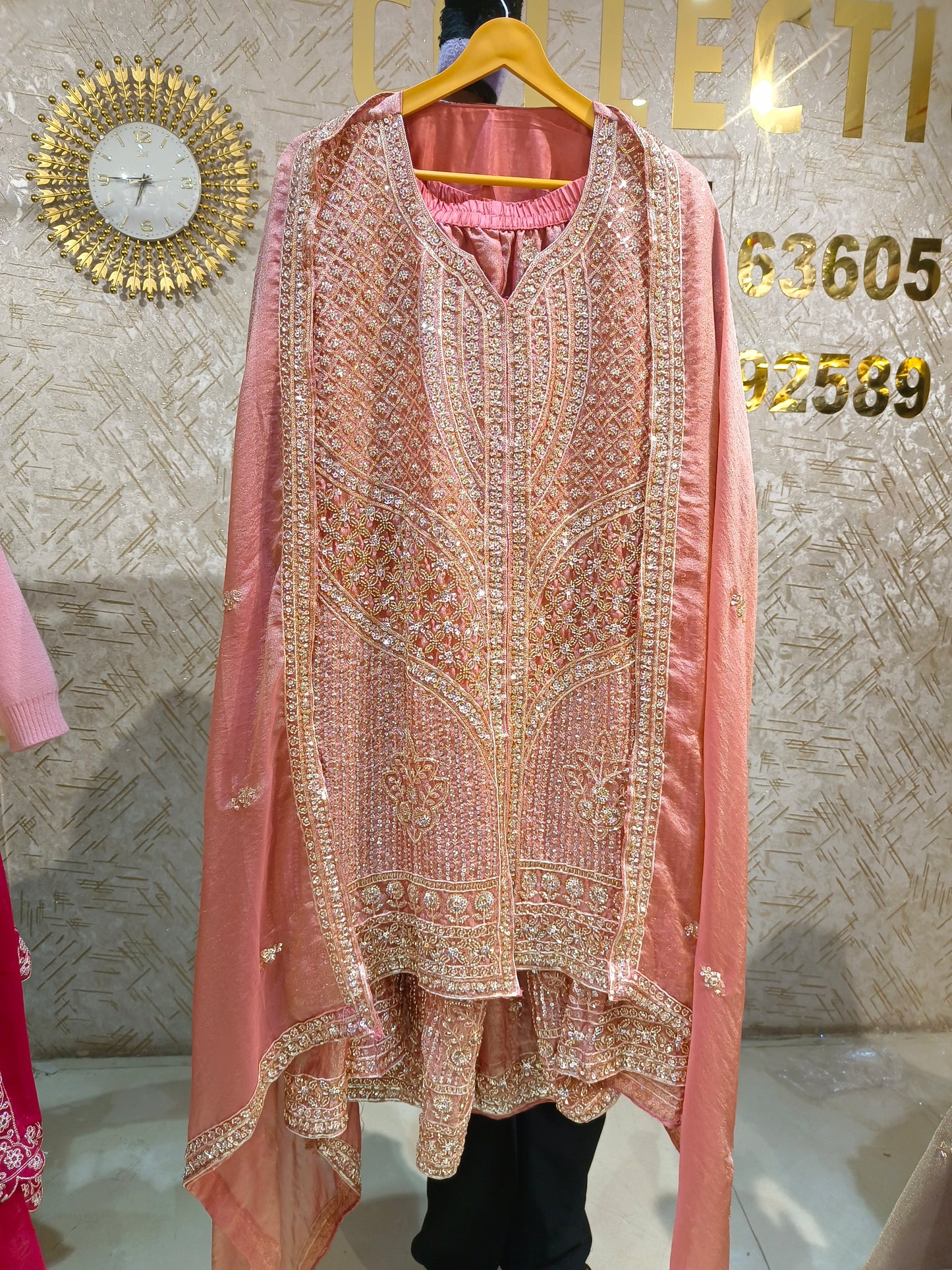 PREMIUM PARTY WEAR FULL SIPPI AND TILLA WORK PLAZO SUIT