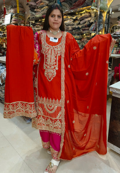 WEDDING WEAR CHINON A-LINE SUIT