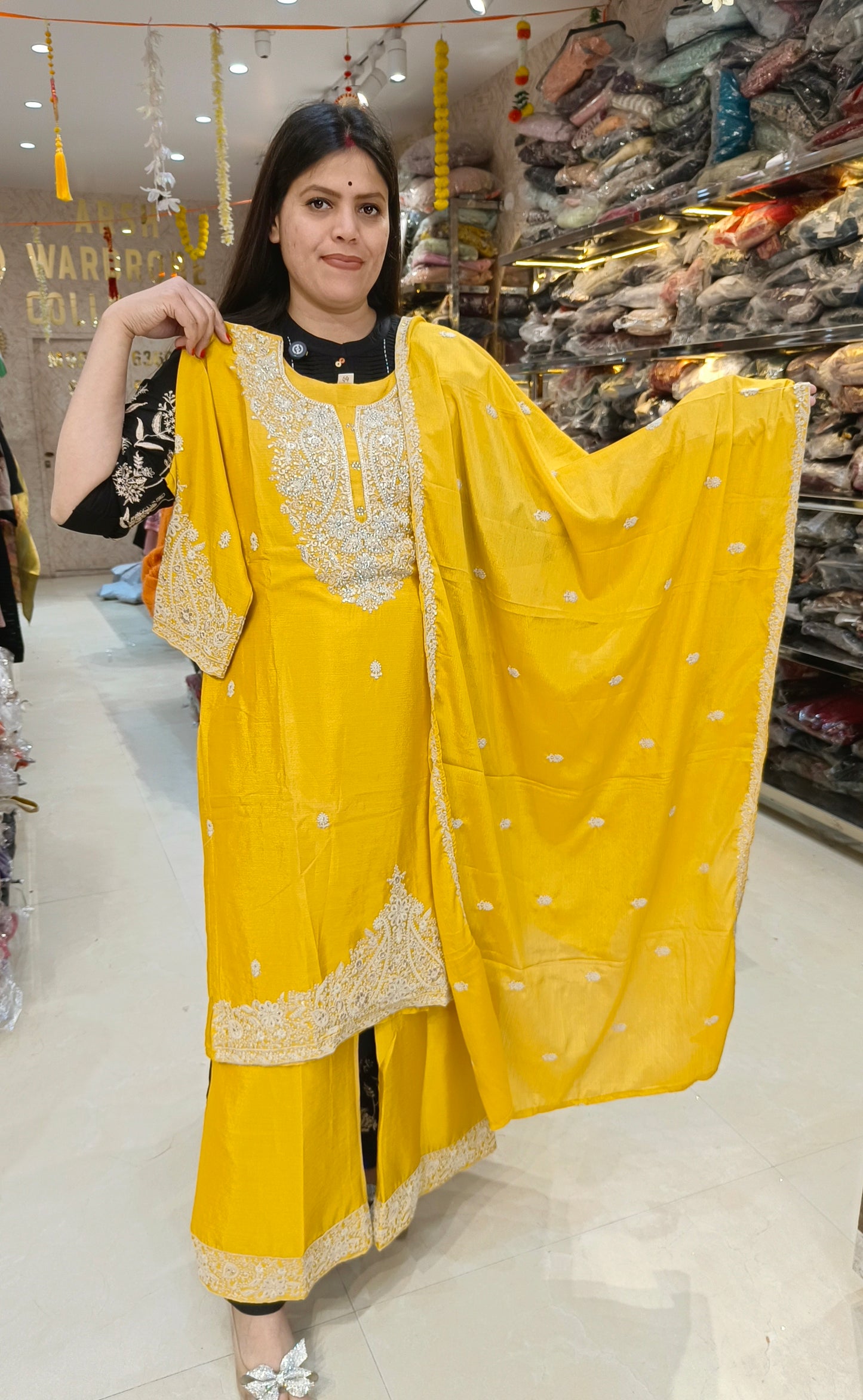 PREMIUM CHINON NECK DESIGN PERAL WORK SUIT