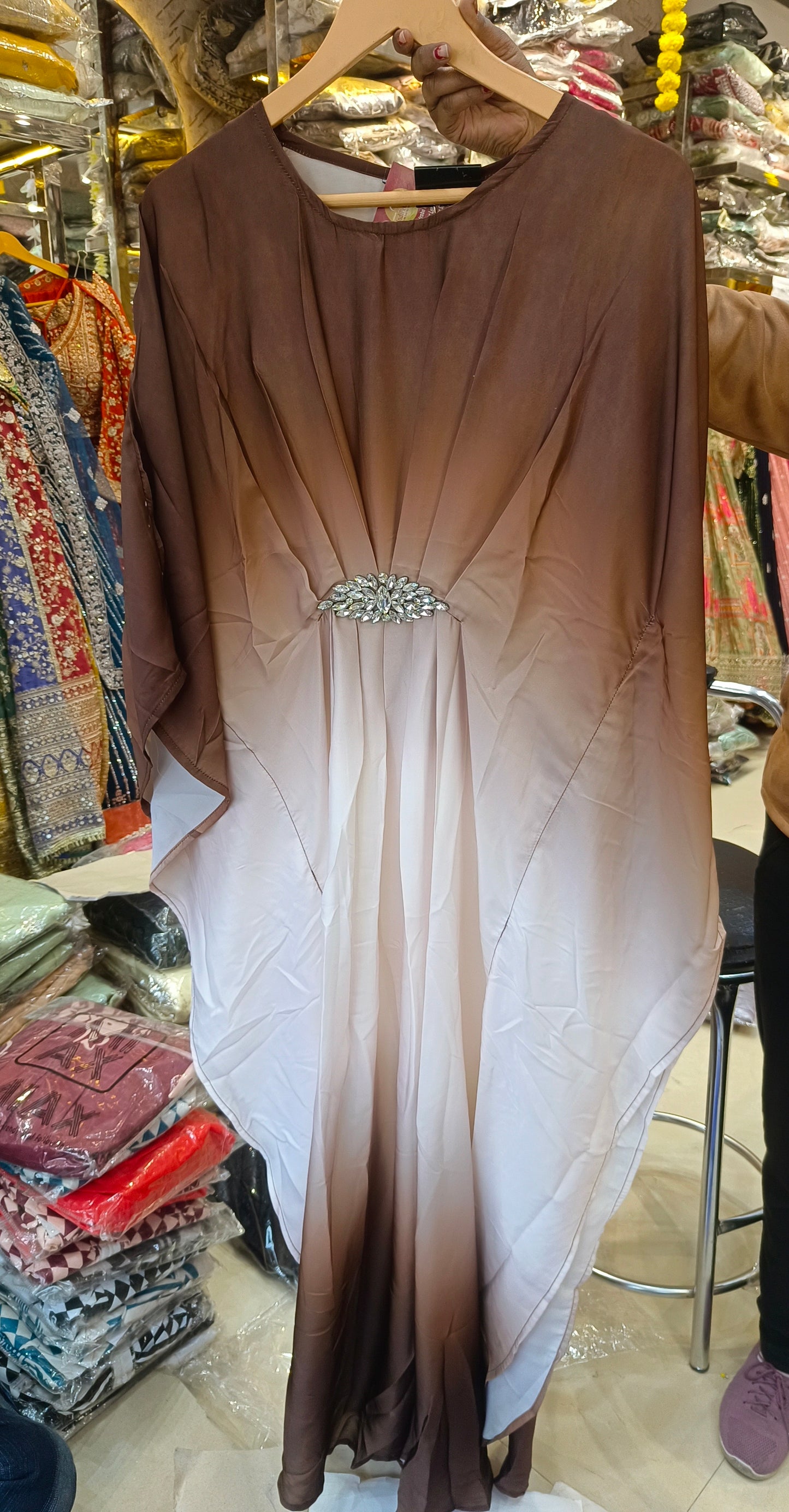 PREMIUM SILK KAFTAAN DESIGN DRES
