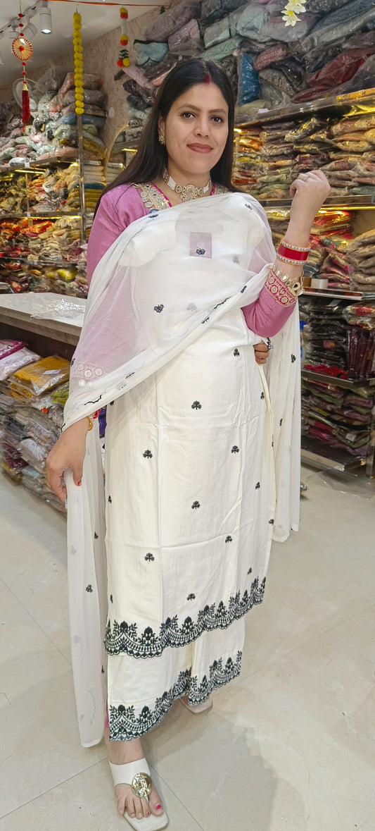 PURE COTTON DESIGNER SUIT