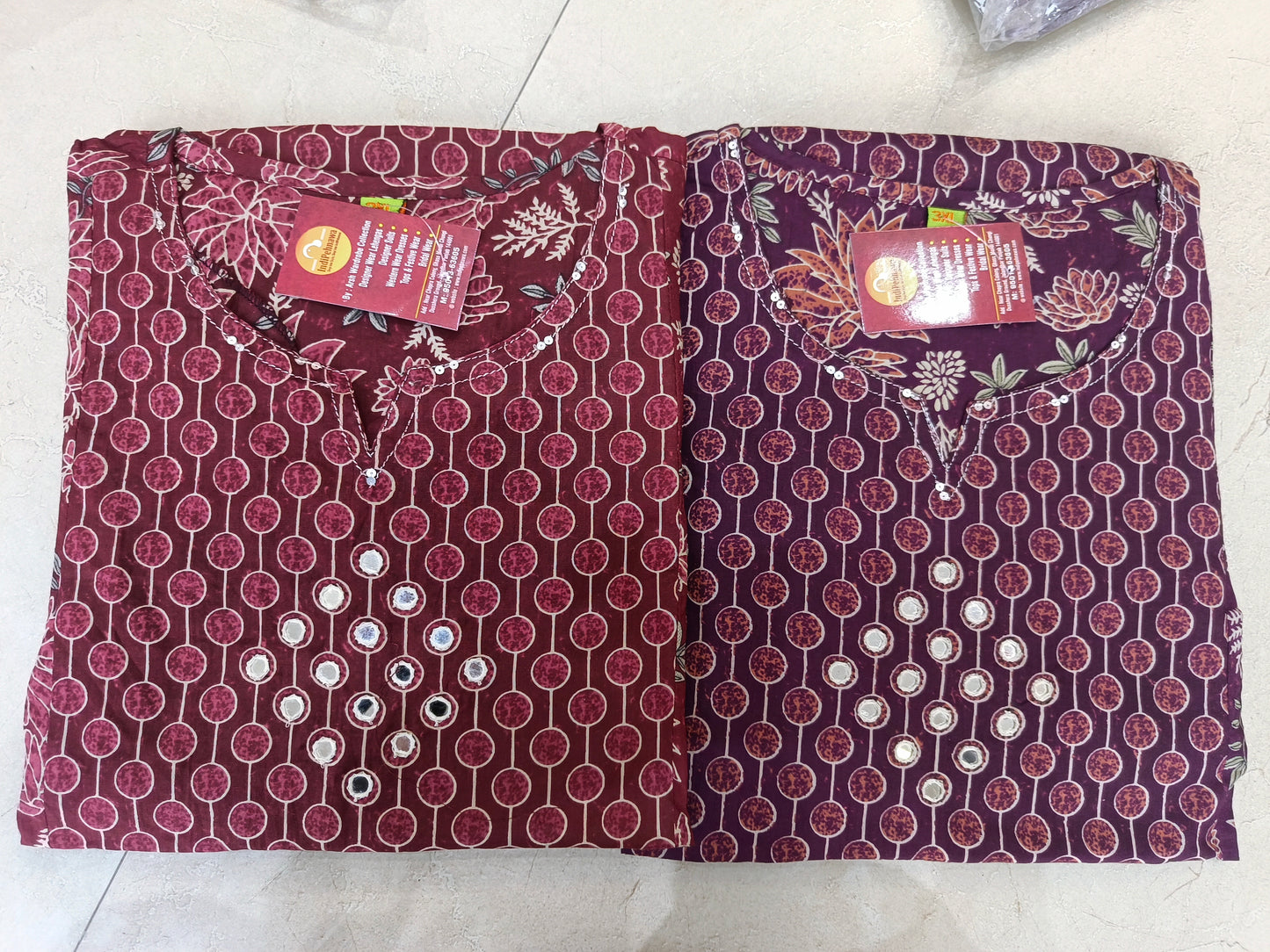 PURE COTTON NECK DESIGN SUIT