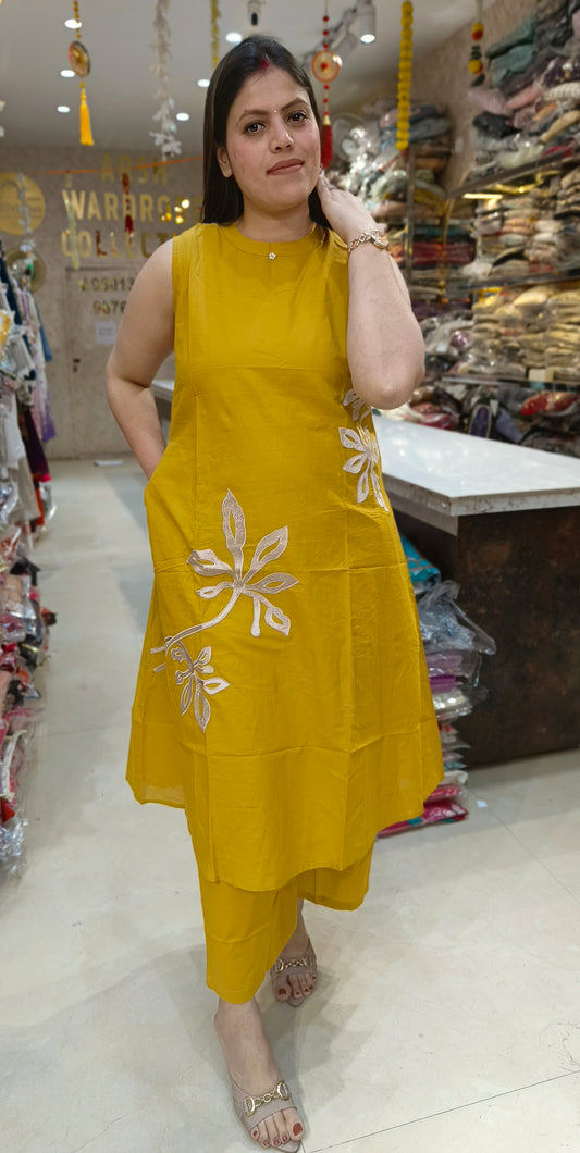 MUSTURD A-LINE PLAZO CORDSET