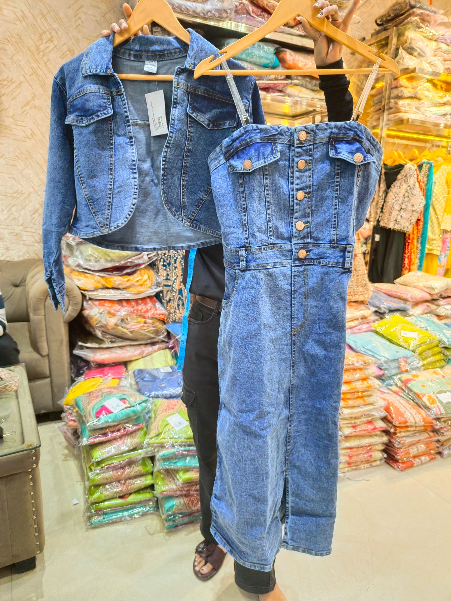 BEAUTIFUL JACKET DENIM DRESS