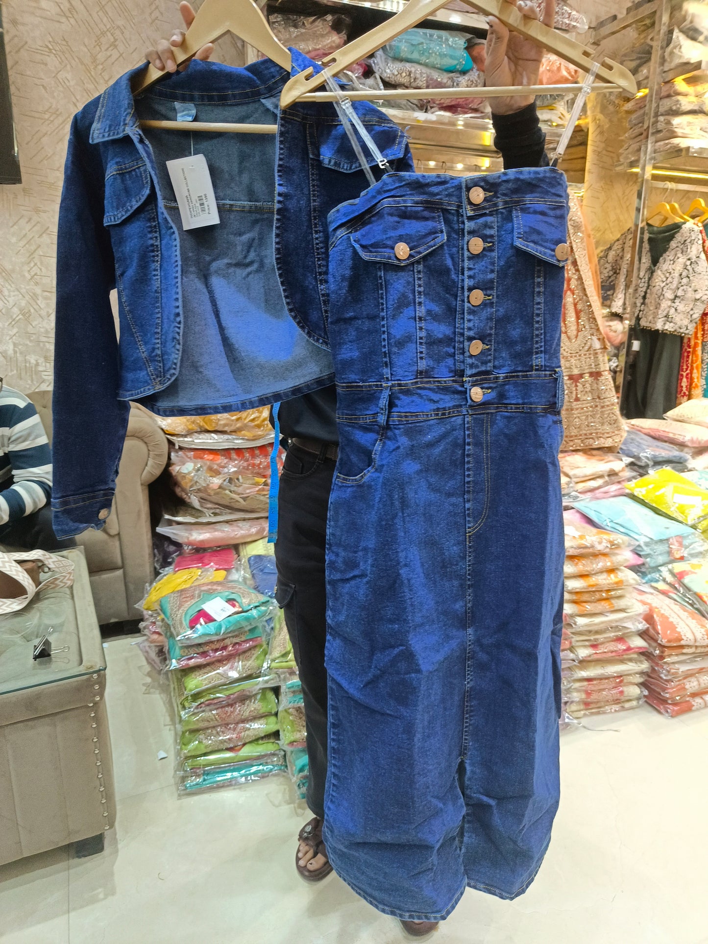 BEAUTIFUL JACKET DENIM DRESS
