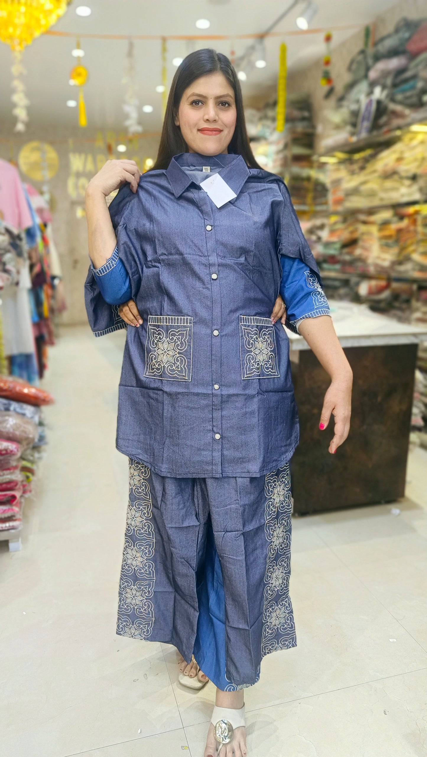 GREY DENIM CORDET