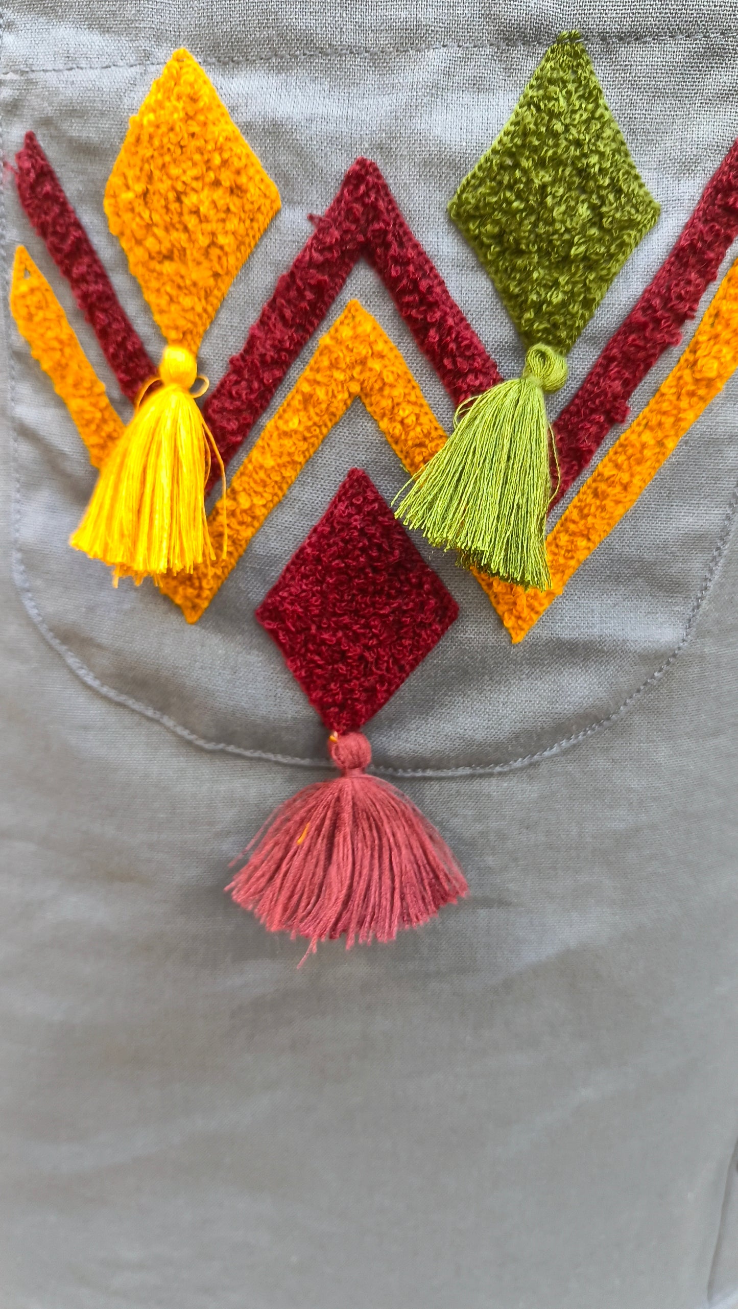GREY POKET AND SLEVES DESIGN CORDSET