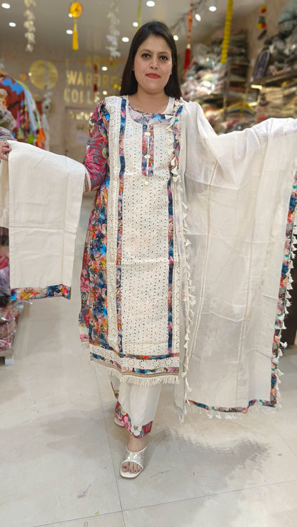 Chiken Shifli Designer Thee Piece Suit