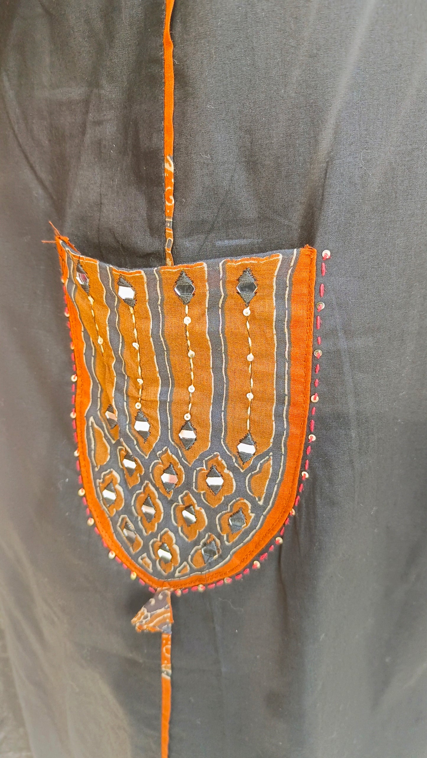 DABU COTTON POKET DESIGN A-LINE SUIT
