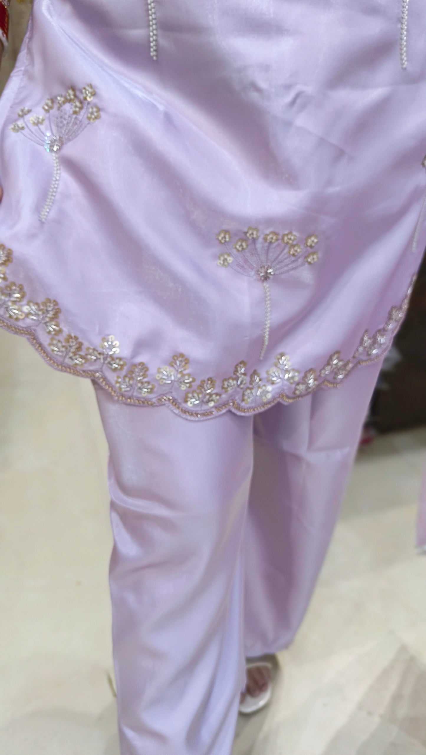 PARTY WEAR RUSHIAN SILK WITH SIPPI AND TILLA WORK CORDSET