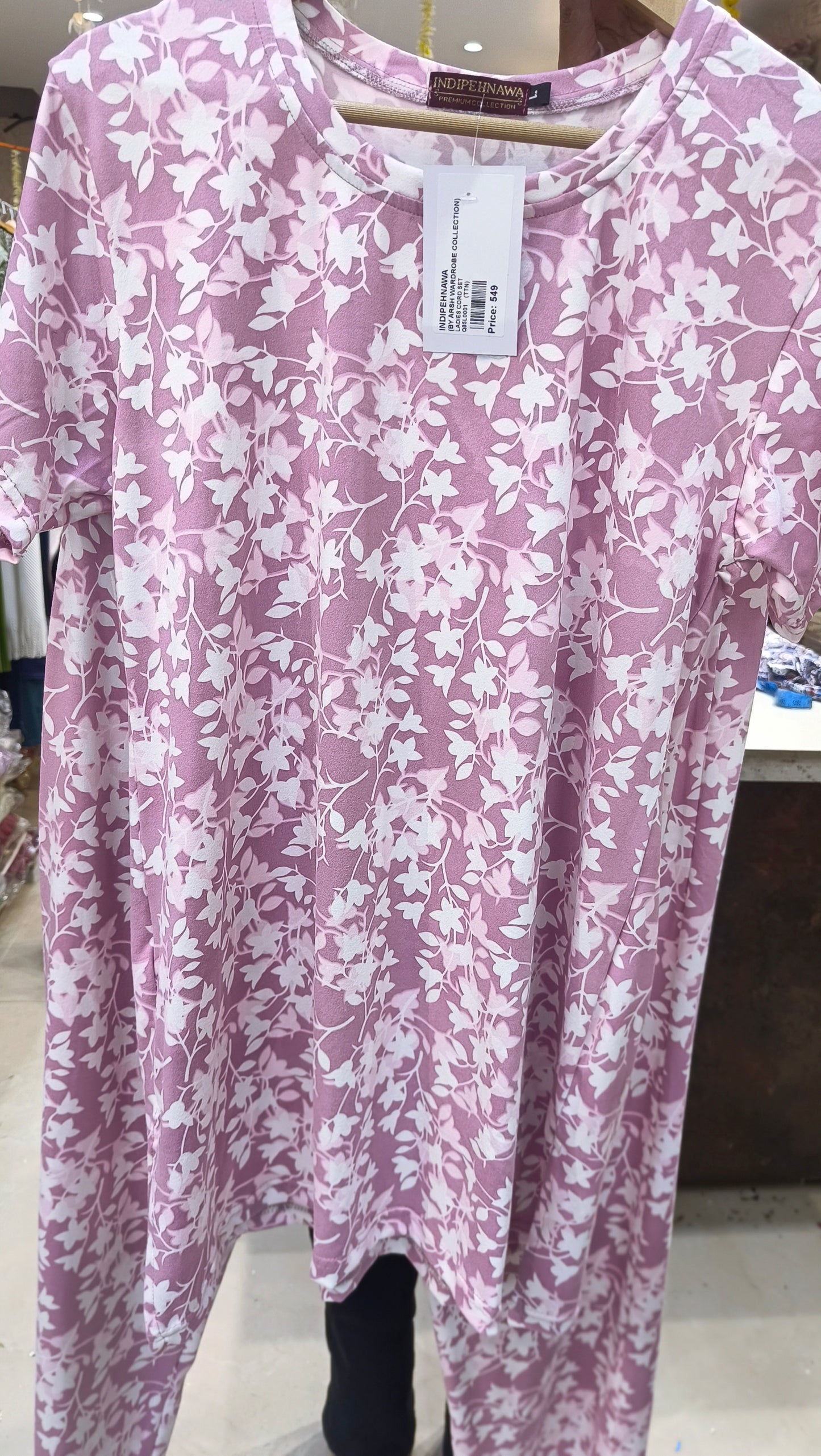 INDIPEHNAWA PREMIUM MALAI NIGHT SUIT FOR WOMEN