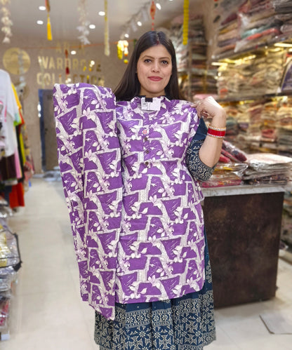 PLUS SIZE FLORAL DESIGN COTTON CORDSET