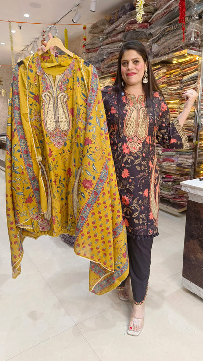 PURE COTTON PAKISTANI WORK WITH POTLI SUIT