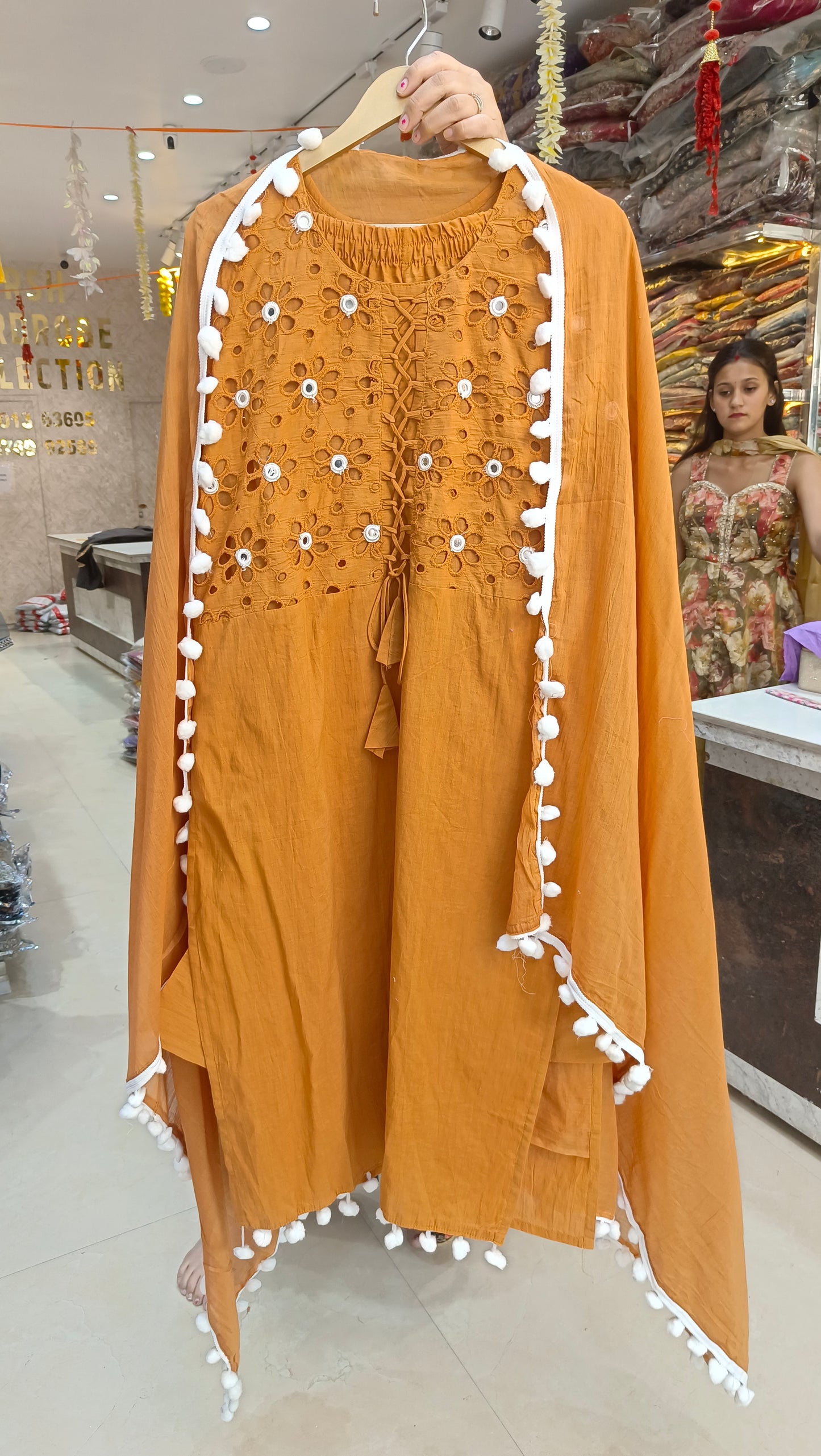 CHIKEN HAKUBA PURE COTTON WHITE LADDU WORK SUIT