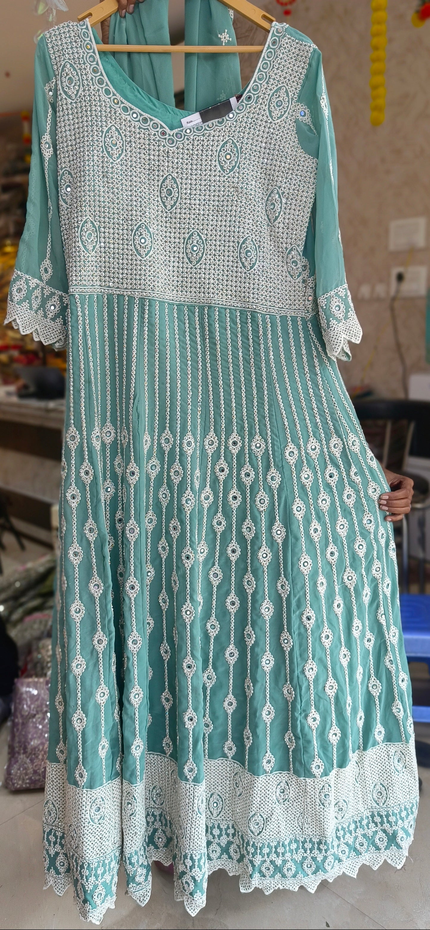 Designer Floor-Length Gown – Perfect for Parties & Weddings