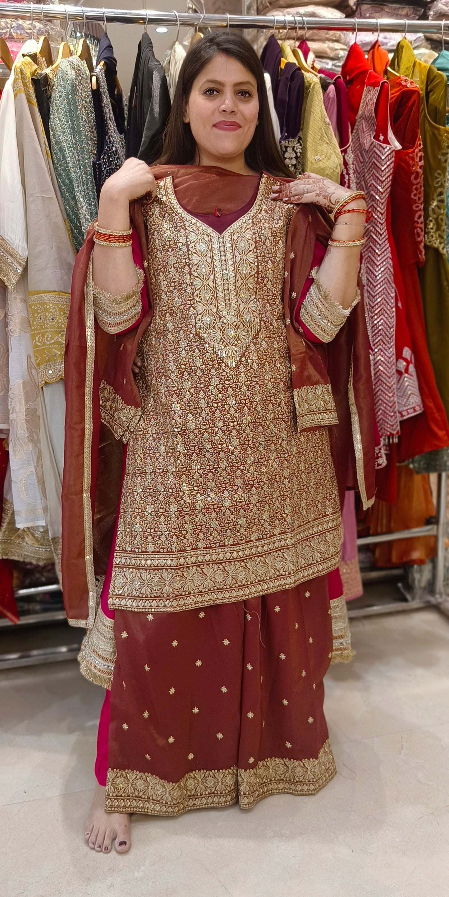 JIMMY CHU SHA SHA FULL WORK DESIGNER SUIT