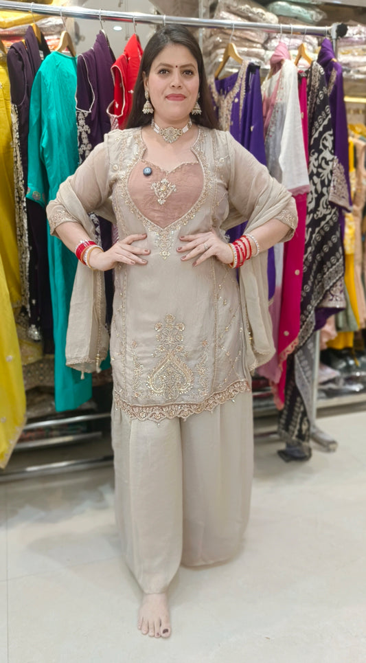 IVORY BEST SELLER HAND WORK DESIGNER OUTFIT