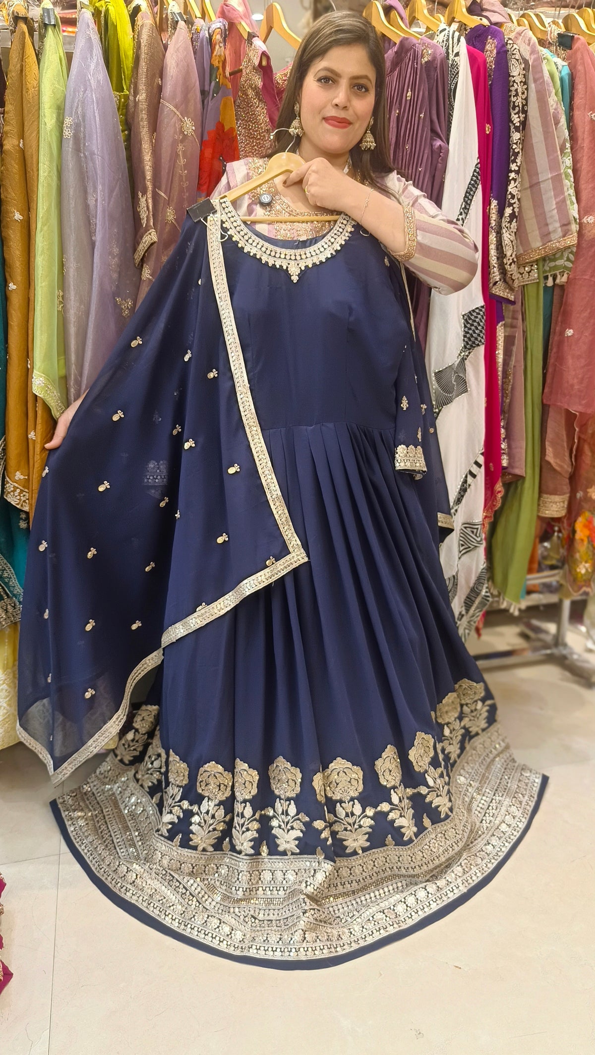Apsara Vibes – Indo-Western Party wear Gown for Functions