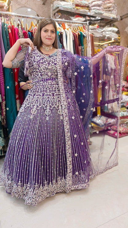 WEDDING WEAR FULL TILLA AND MIRROR WORK FULL FLAIR LEHENGA