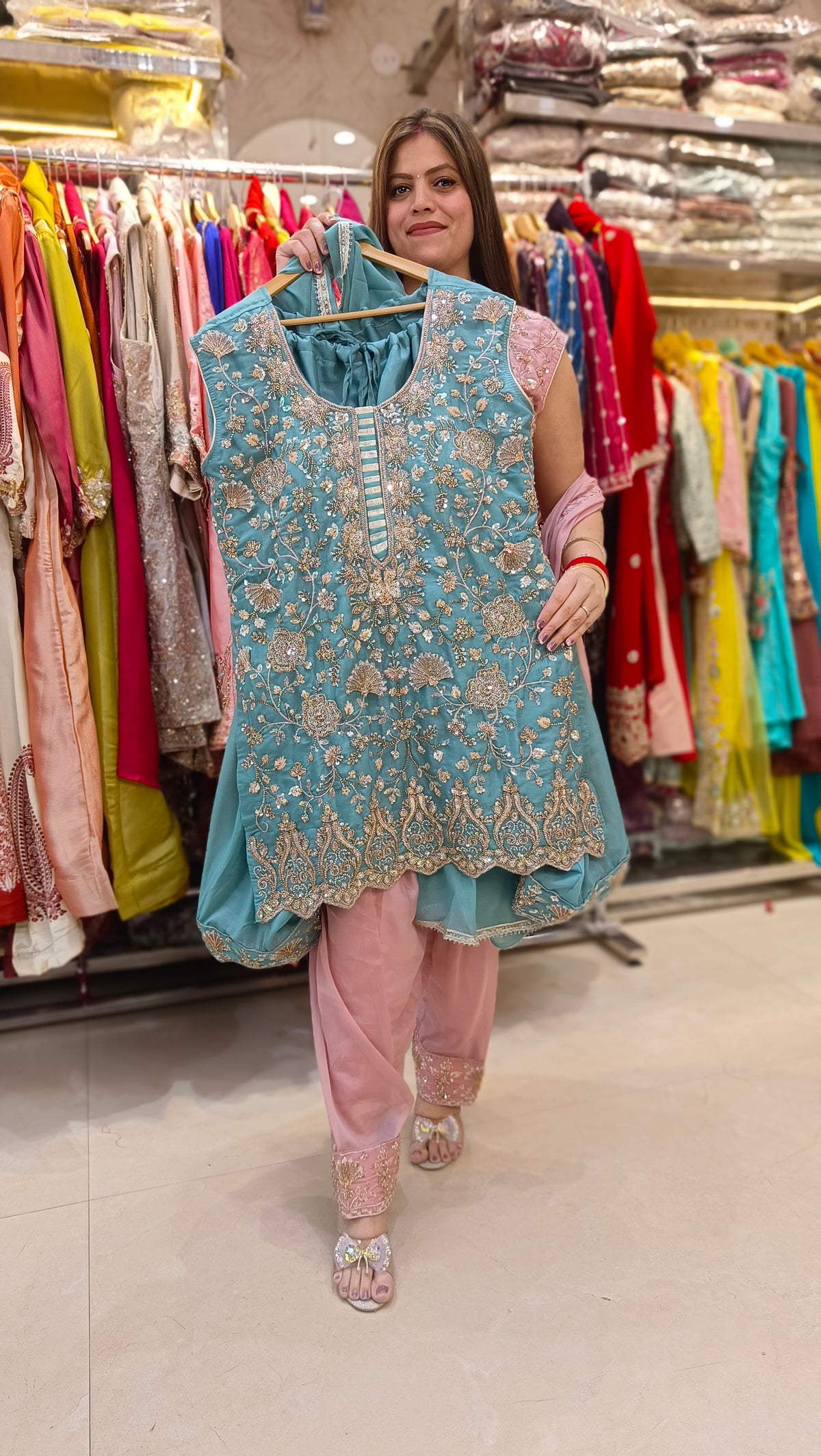 PREMIUM FULL HANDWORK FARSHI SALWAR SUIT