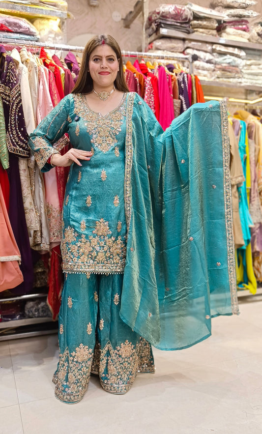 PREMIUM RUSHIAN SILK JAFFA SUIT