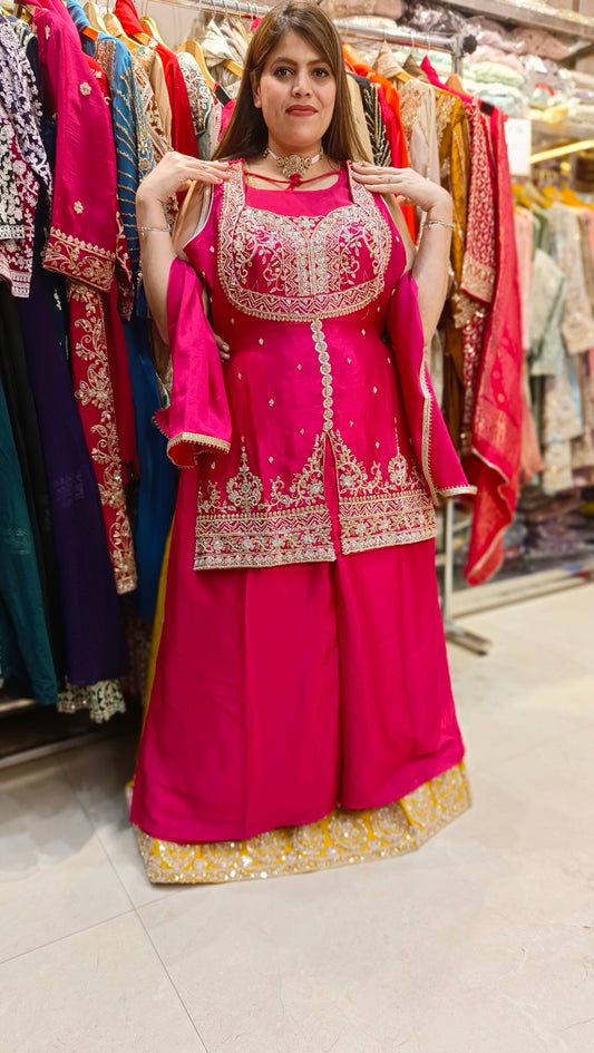 PREMIUM BUSTIER DESIGN FULL HANDWORK JAFFA SUIT