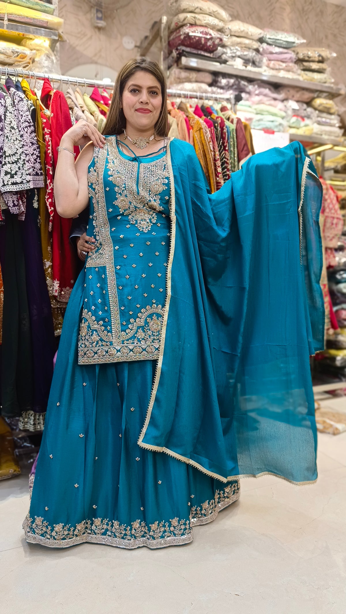 PARTY WEAR HANDWORK FULL FLAIR LEHENGA