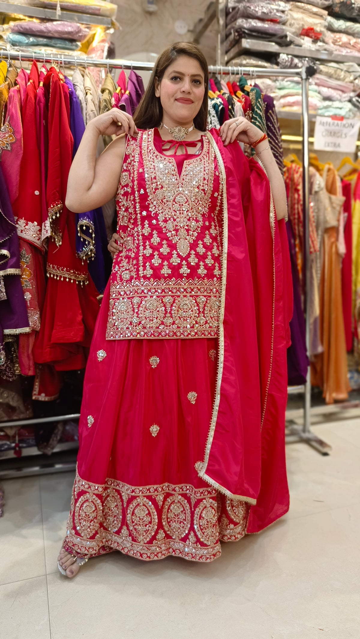 PREMIUM SILK PEARL WORK FUL FLAIR LEHENGA