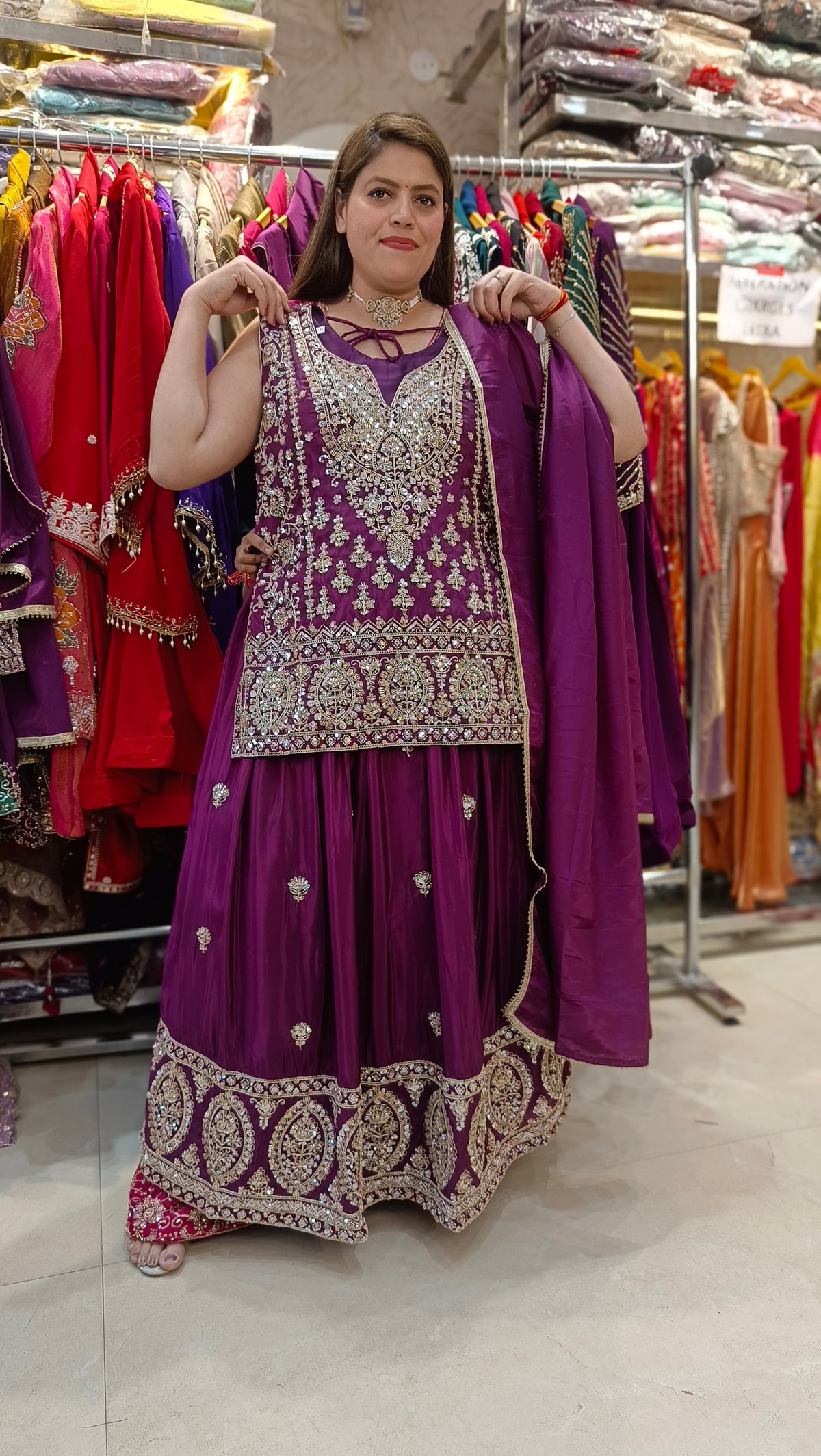 PREMIUM SILK PEARL WORK FUL FLAIR LEHENGA
