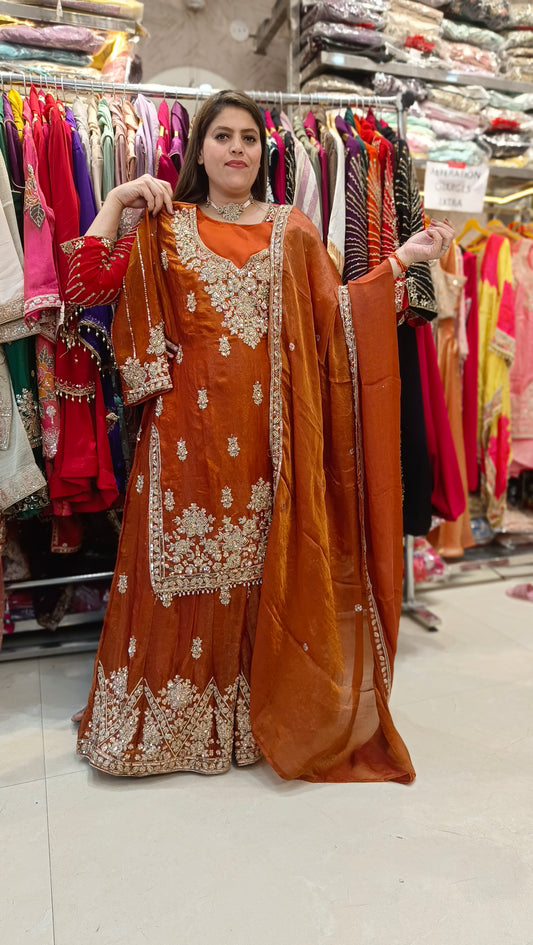 PREMIUM RUSHIAN SILK JAFFA SUIT