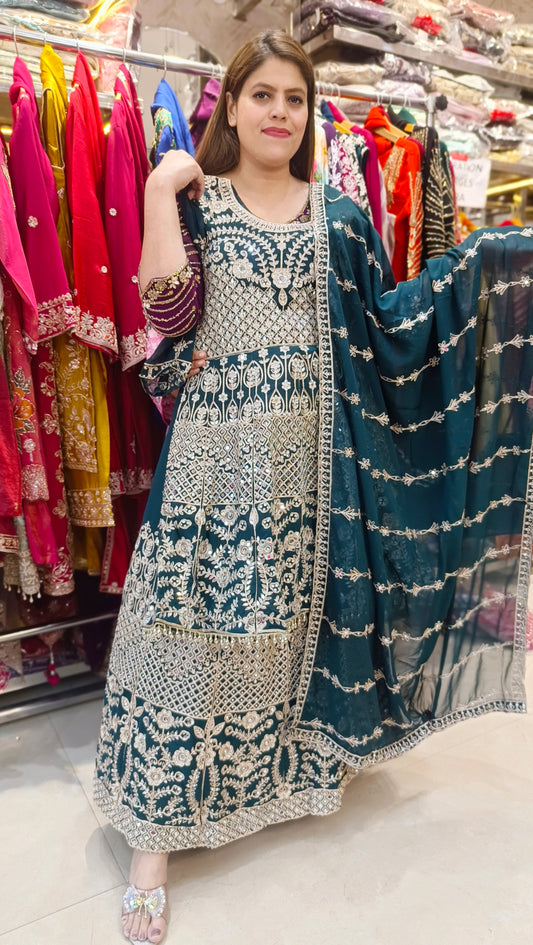 PARTY WEAR FULL MIRROR WORK LEHENGA
