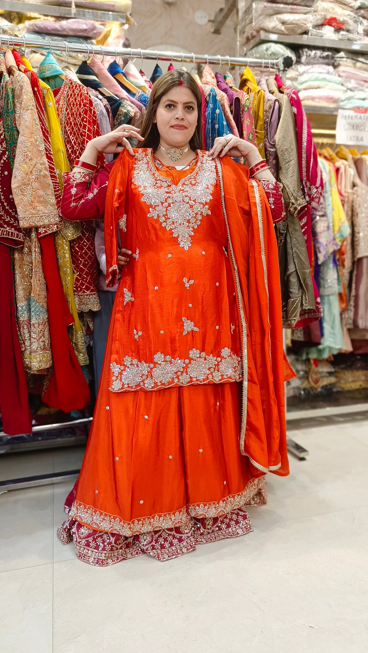 PARTY WEAR FULL PEARL WORK JAFFA SUIT