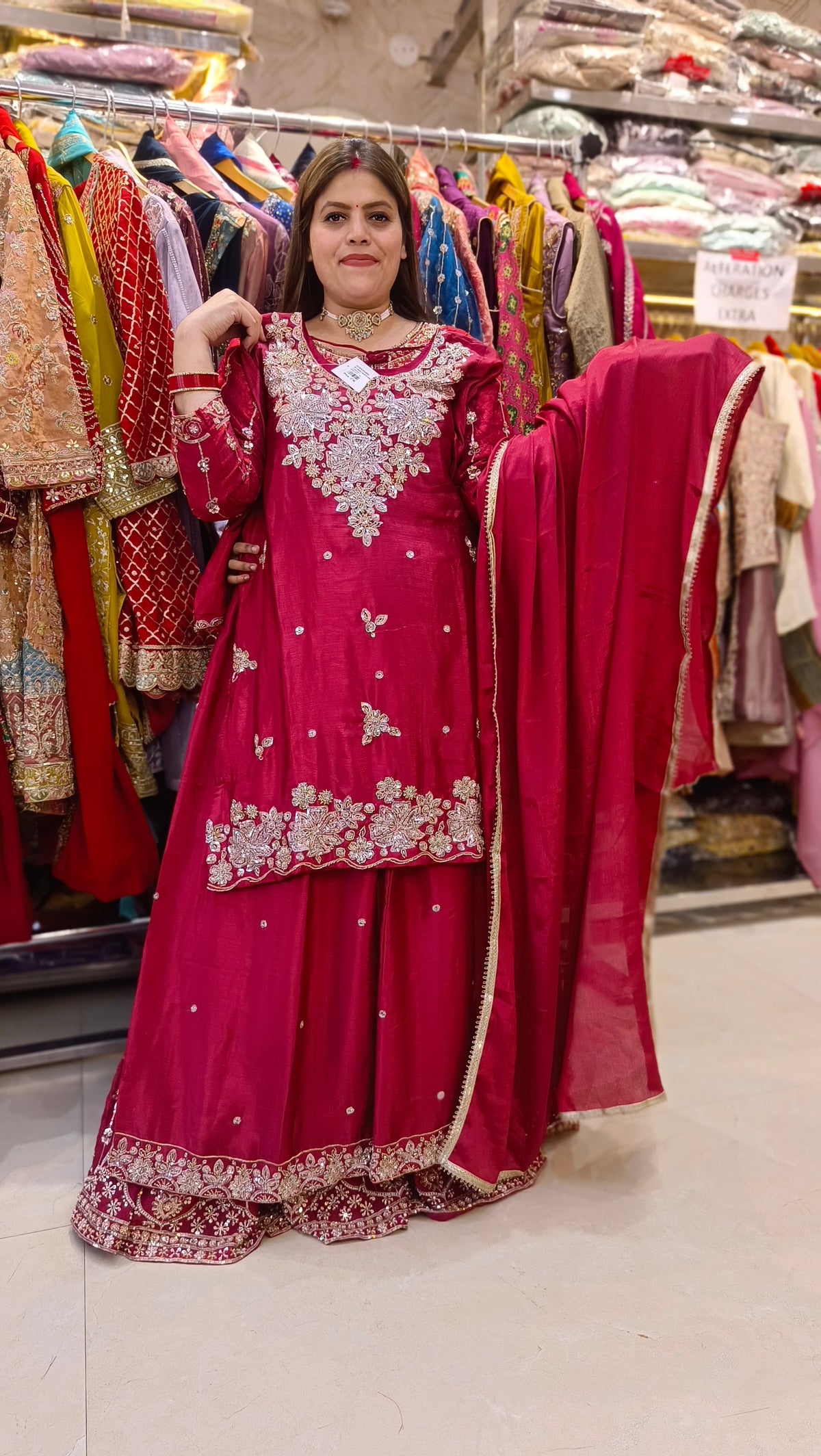 PARTY WEAR FULL PEARL WORK JAFFA SUIT