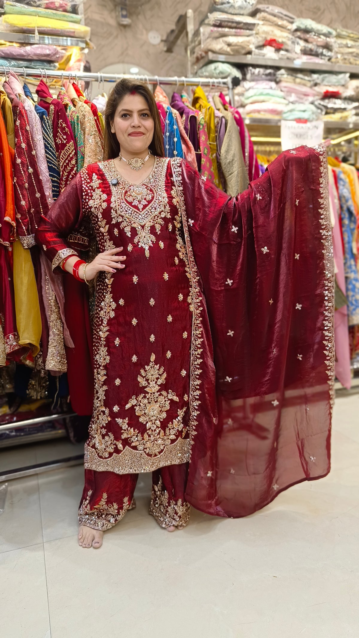 KARWA SPECIAL FULL HANDWORK PAKISTANI SUIT
