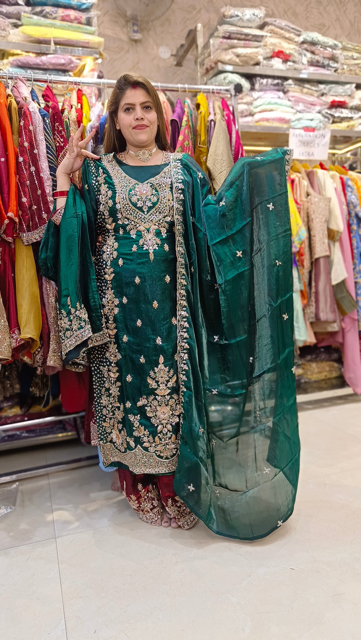 KARWA SPECIAL FULL HANDWORK PAKISTANI SUIT