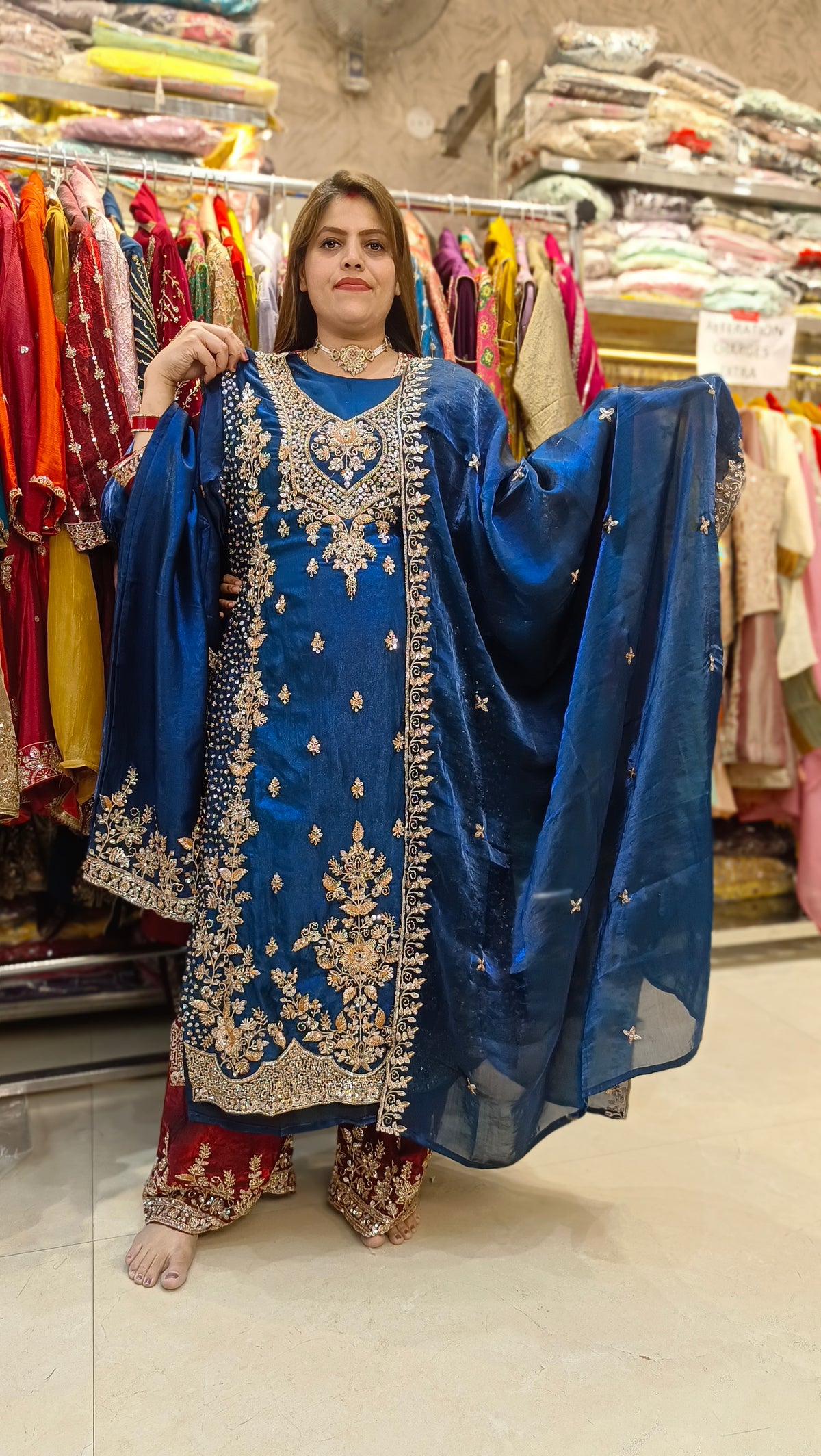 KARWA SPECIAL FULL HANDWORK PAKISTANI SUIT