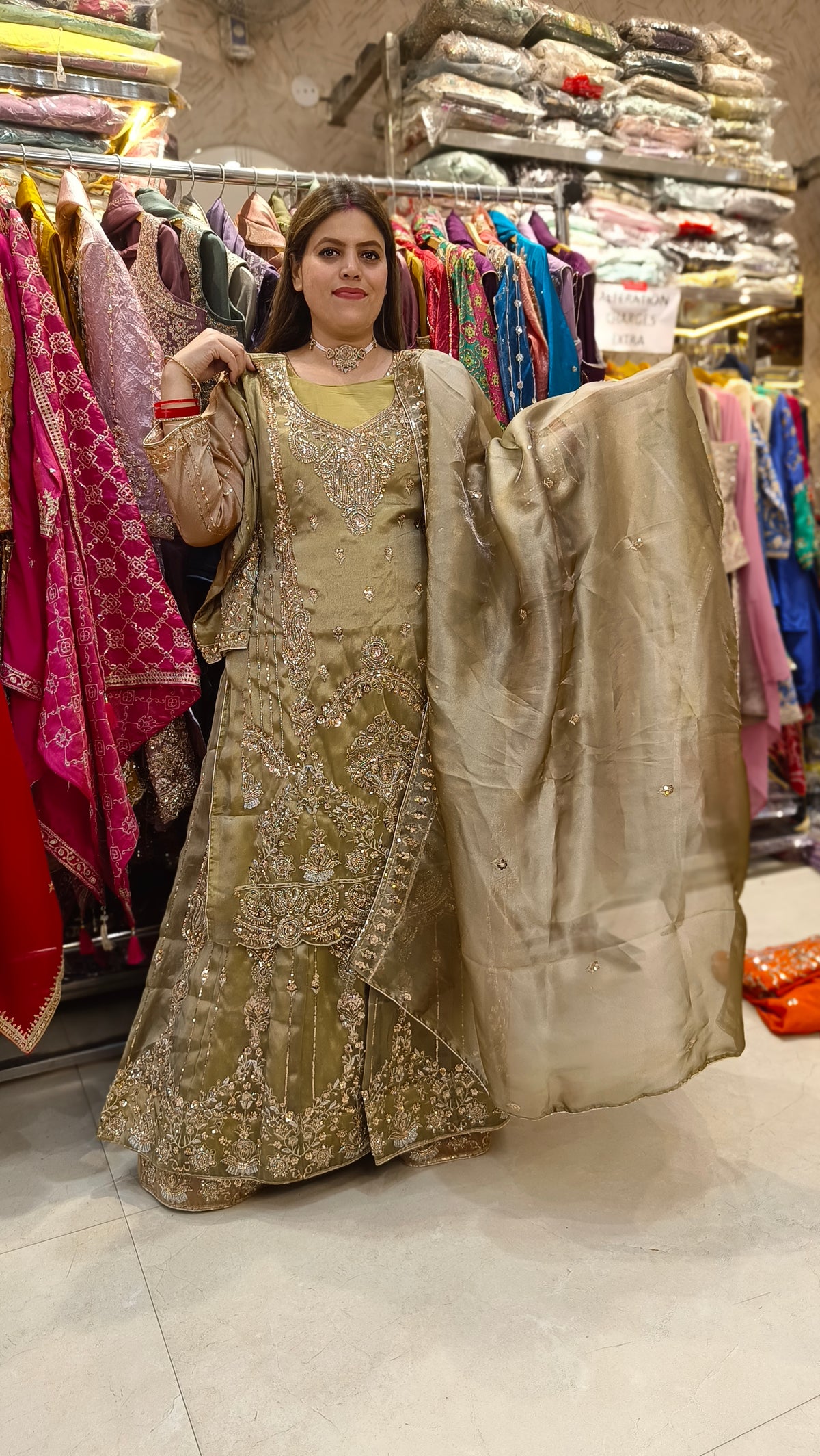 PARTY WEAR FULL HANDWORK DESIGNER SUIT