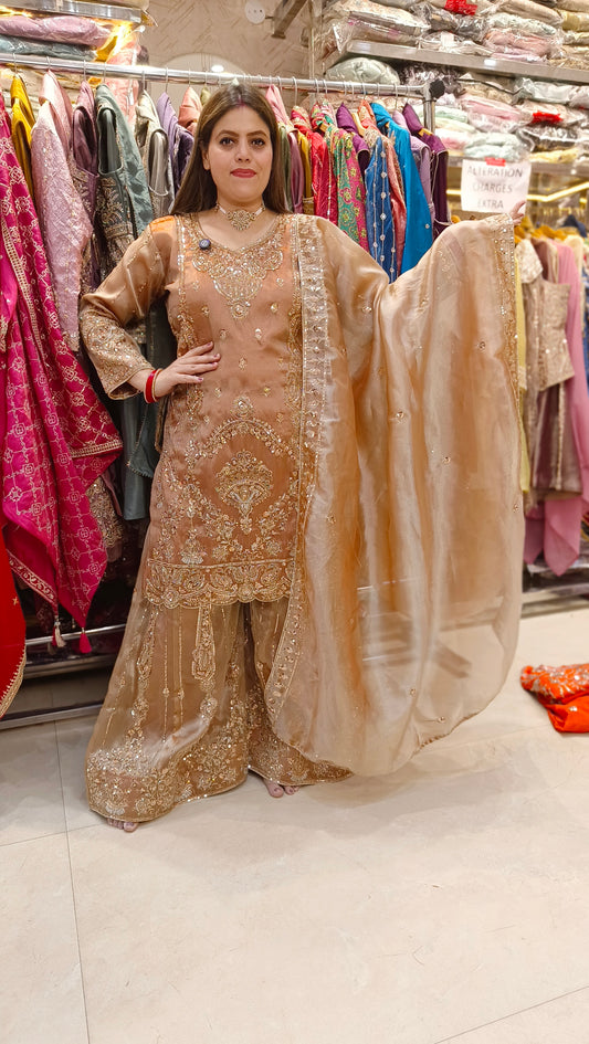 PARTY WEAR FULL HANDWORK DESIGNER SUIT