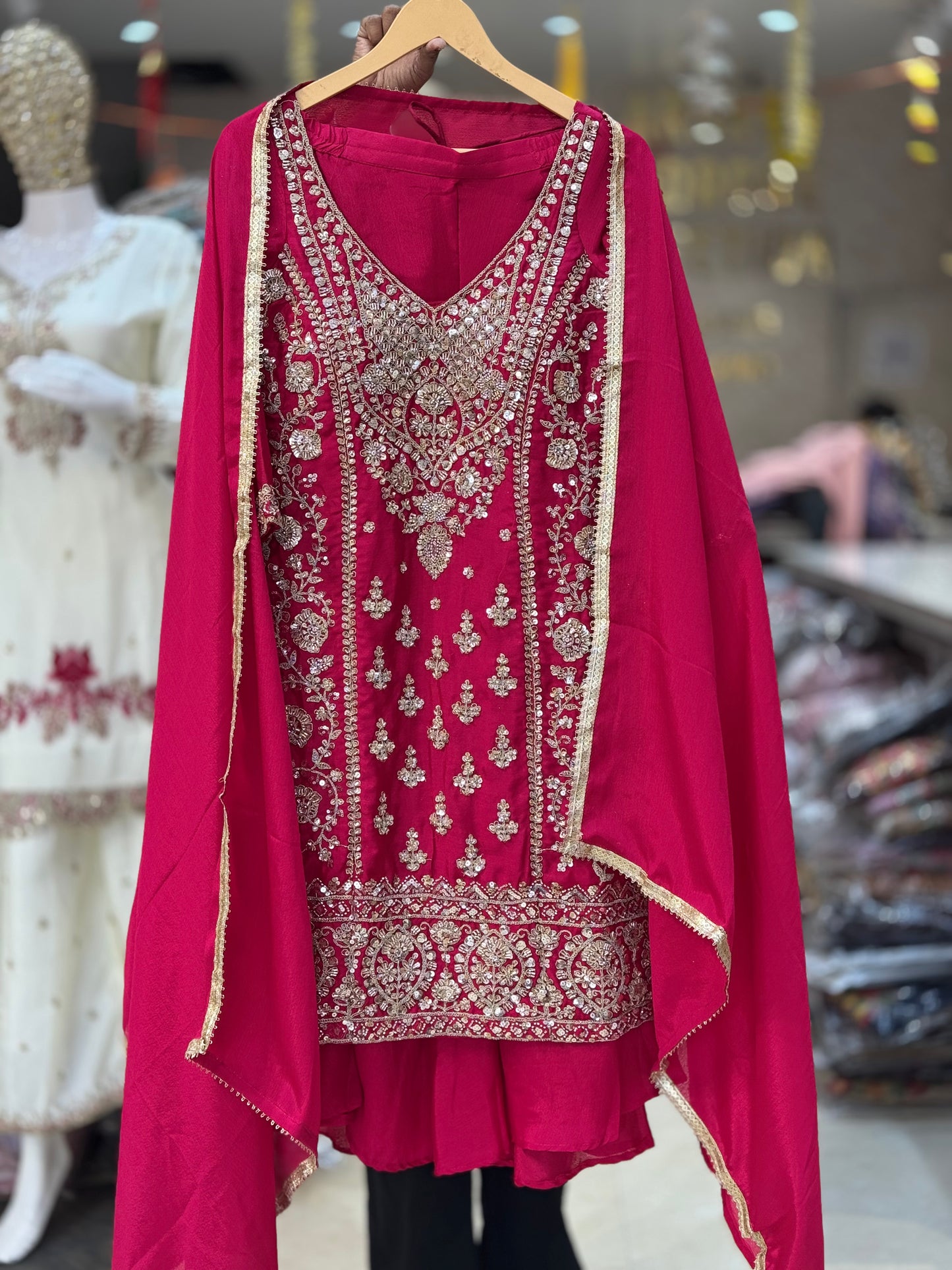 WEDDING WEAR FULL SIPPI WORK BEAUTIFUL JAFFA SUIT