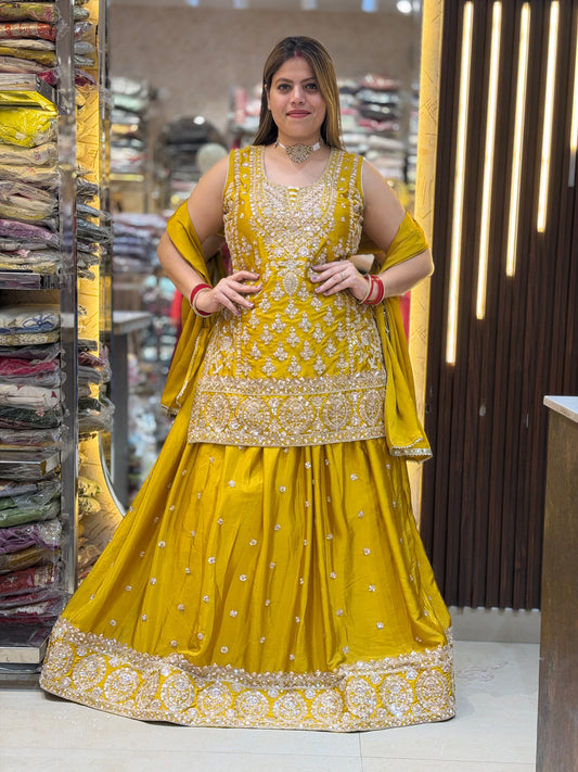 WEDDING WEAR FULL HANDWORK FULL FLAIR LEHENGA