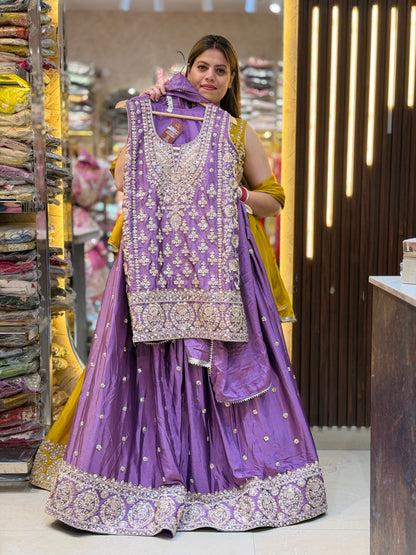 WEDDING WEAR FULL HANDWORK FULL FLAIR LEHENGA