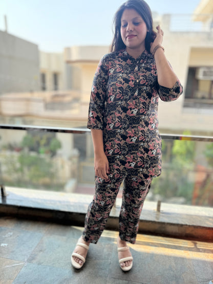 Flower Print Cordset (Article No 1021)