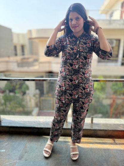 Flower Print Cordset (Article No 1021)